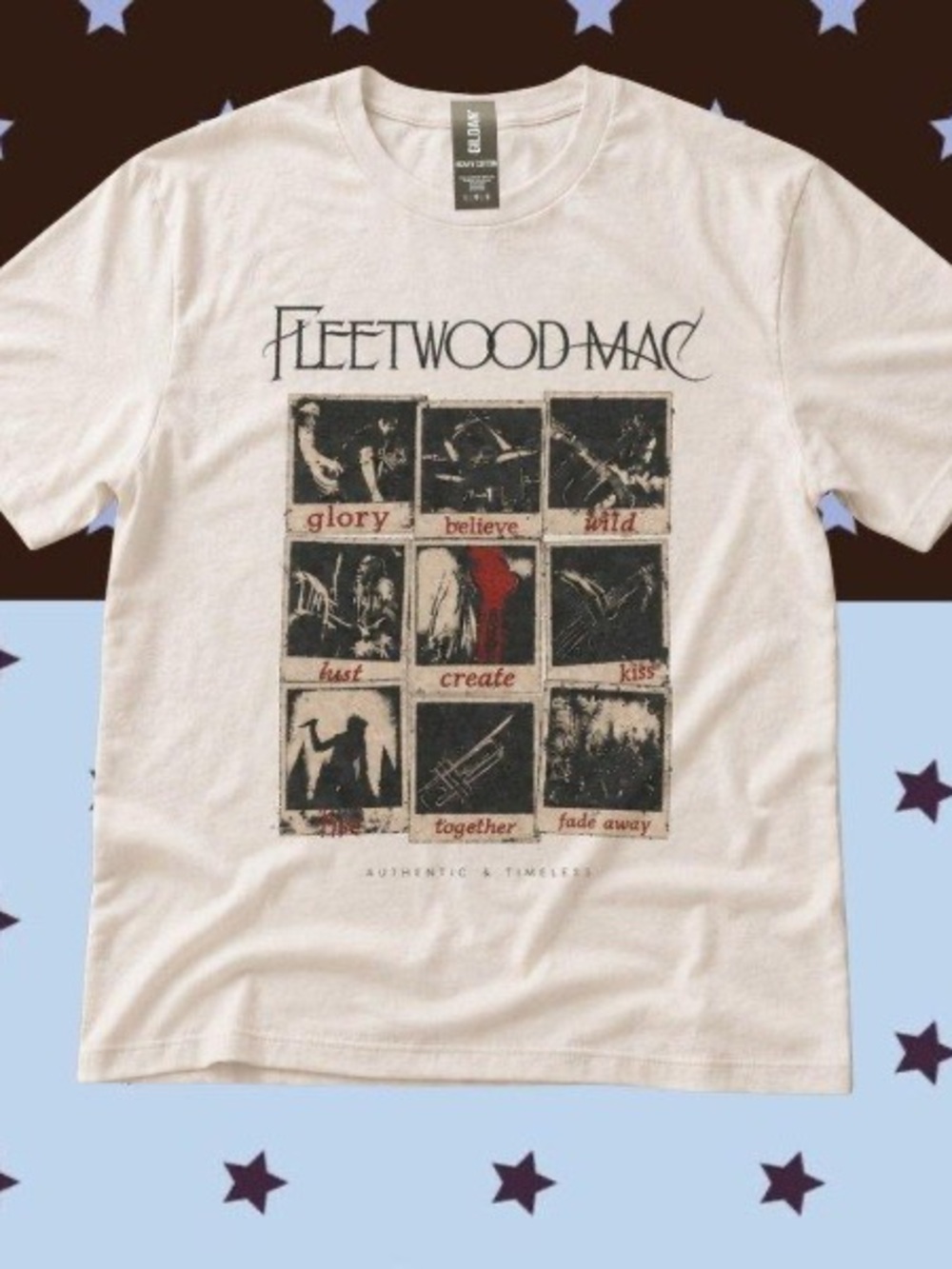 Gildan White Fleetwoodmac Graphic Tee